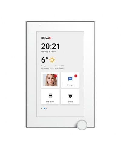 IP-видеодомофон BAS-IP AZ-07L WHITE в Сочи Абонентские IP устройства Pintop.ru