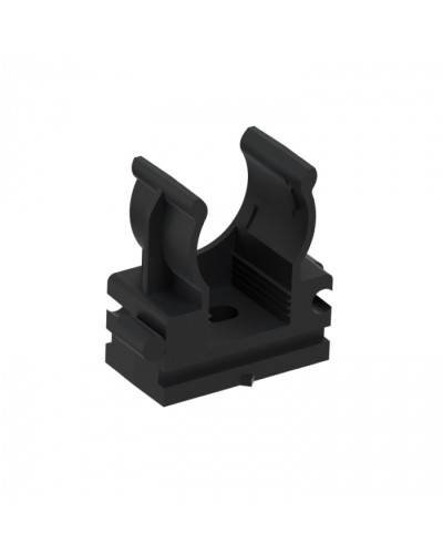 CFQ16 Держатель (клипса) для труб, для монтажного пистолета D16мм, цвет чёрный (10шт) Экопласт (41516-10BL) в Сочи Держатели, клипсы, скобы Pintop.ru