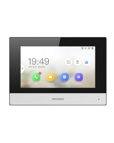 IP видеодомофон сенсорный с Wi-Fi Hikvision DS-KH6320-WTDE1 в Сочи Абонентские IP устройства Pintop.ru