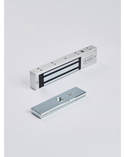 R-Lock RL-EM180-L0S - Электромагнитный замкок, 180кг, DC12/24B, цвет серебристый сатинированный алюминий RAL 7047 в Сочи Электромагнитные замки Pintop.ru