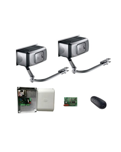 Комплект автоматики для двухстворчатых распашных ворот Came F1000 KIT на основе привода F1000 (блок управления ZF1N, радиоуправление) в Сочи Автоматизация ворот Pintop.ru