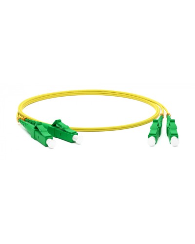 Патч-корд волоконно-оптический одномодовый SM 9/125 (OS2), LC/APC-LC/APC, duplex, LSZH, 5 м Hyperline FC-D2-9-LC/AR-LC/AR-H-5M-LSZH-YL в Сочи Патч-корды оптические Pintop.ru